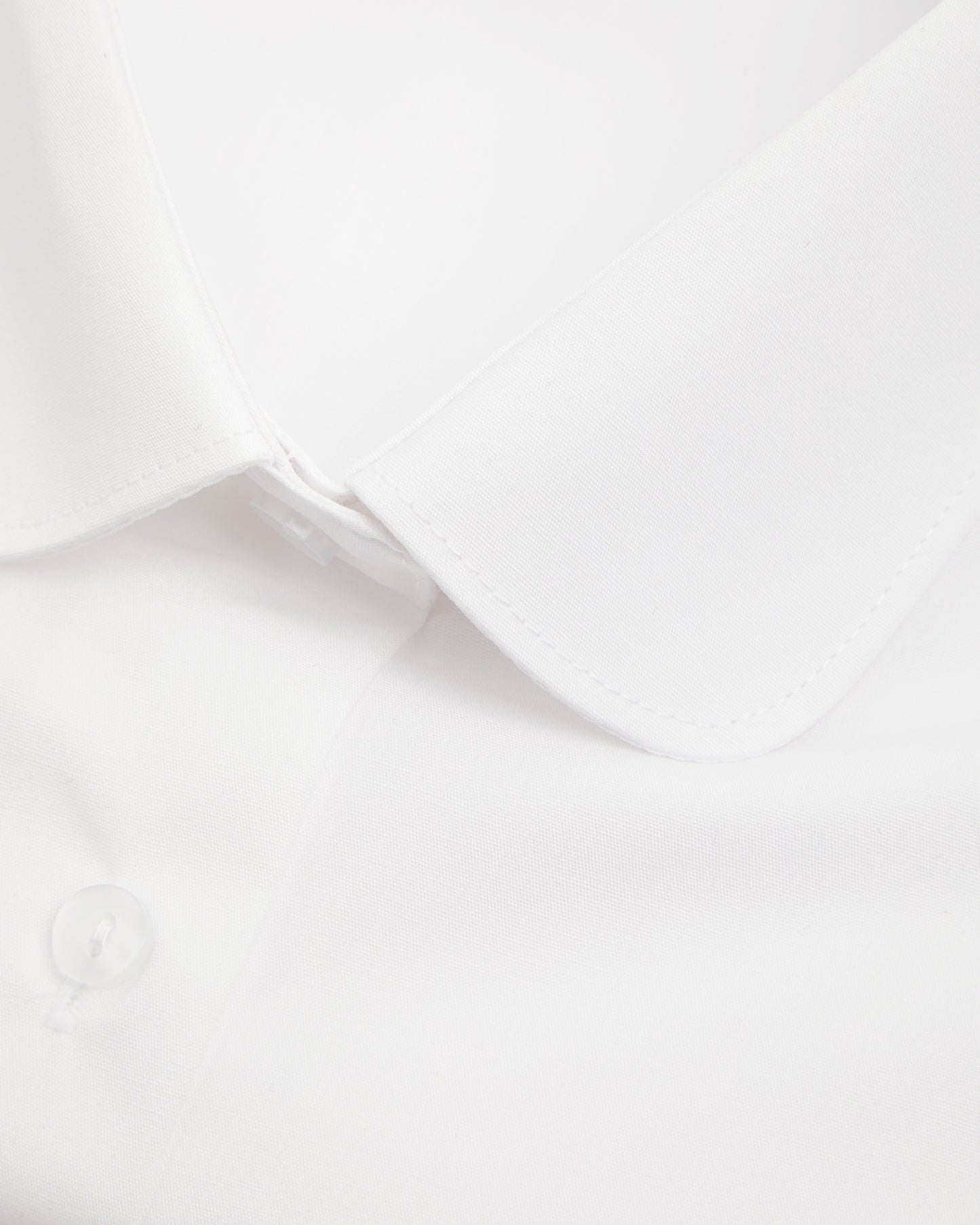 Girls White with Gold Logo Short Sleeve Blouse (sold in singles)