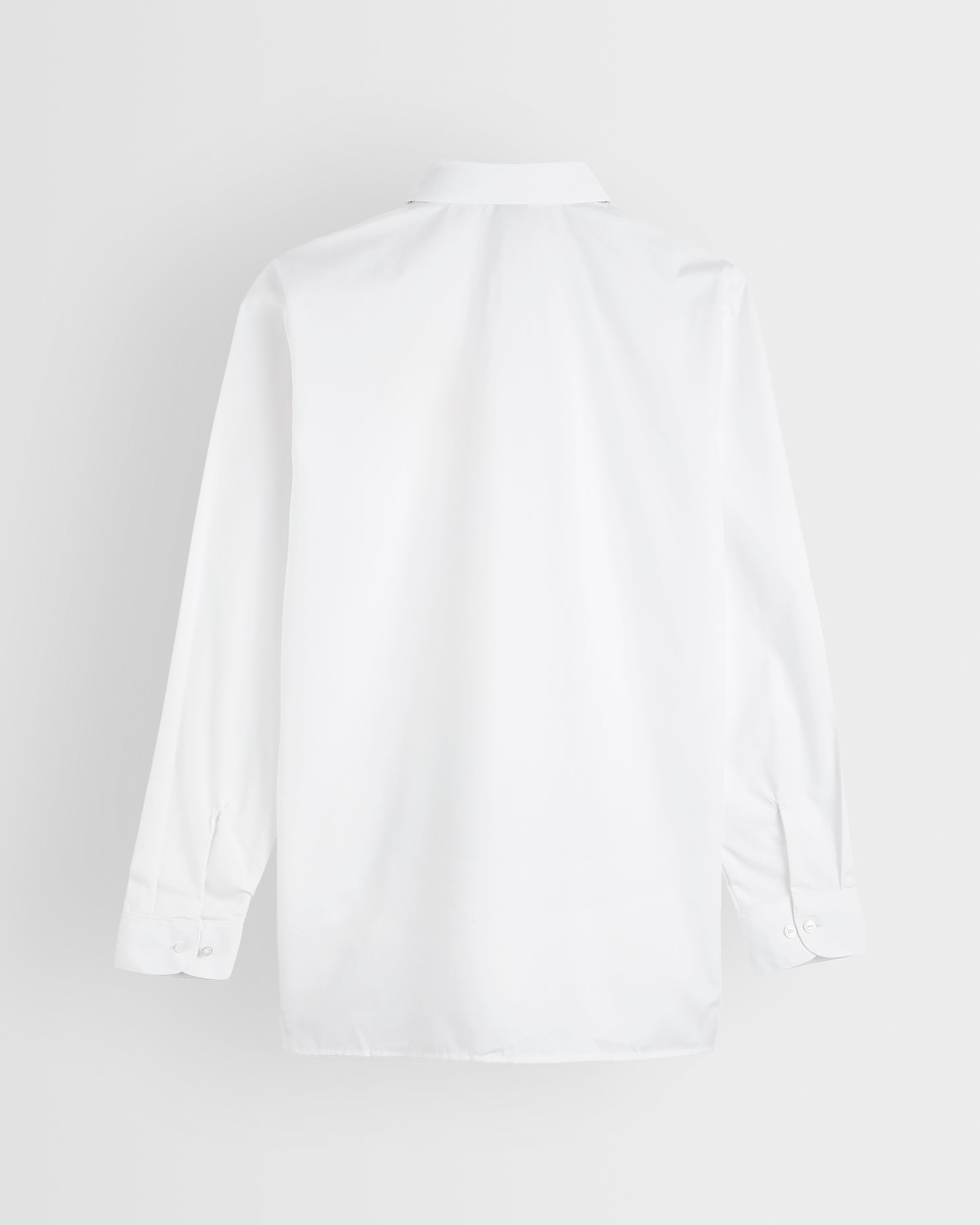 Girls White with Gold Logo Long Sleeve Blouse (sold in singles)