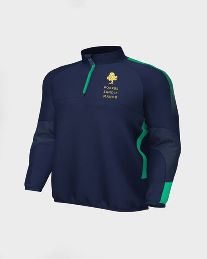 Unisex Navy-Green Midlayer