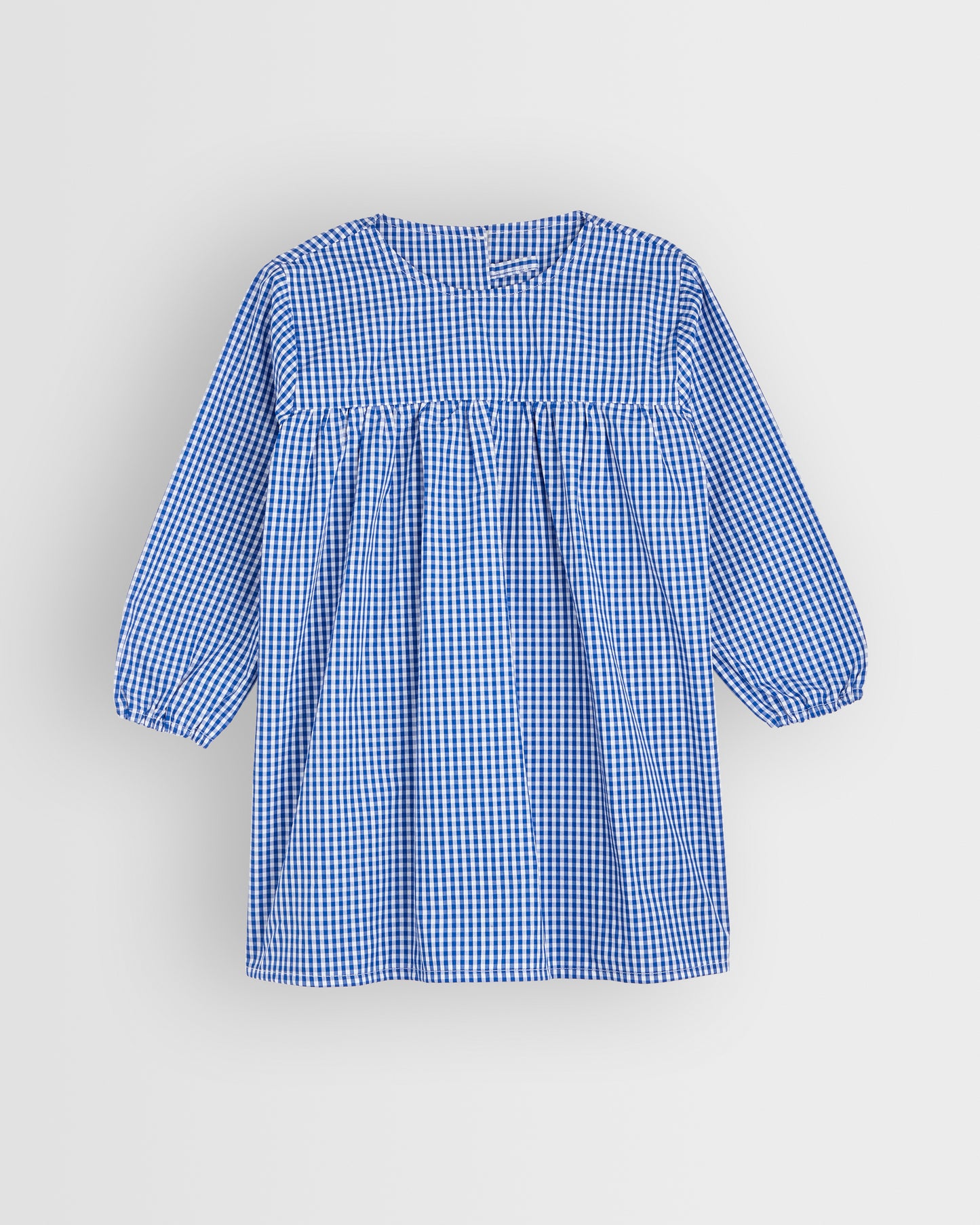 Blue-White Checked Dinner Overall