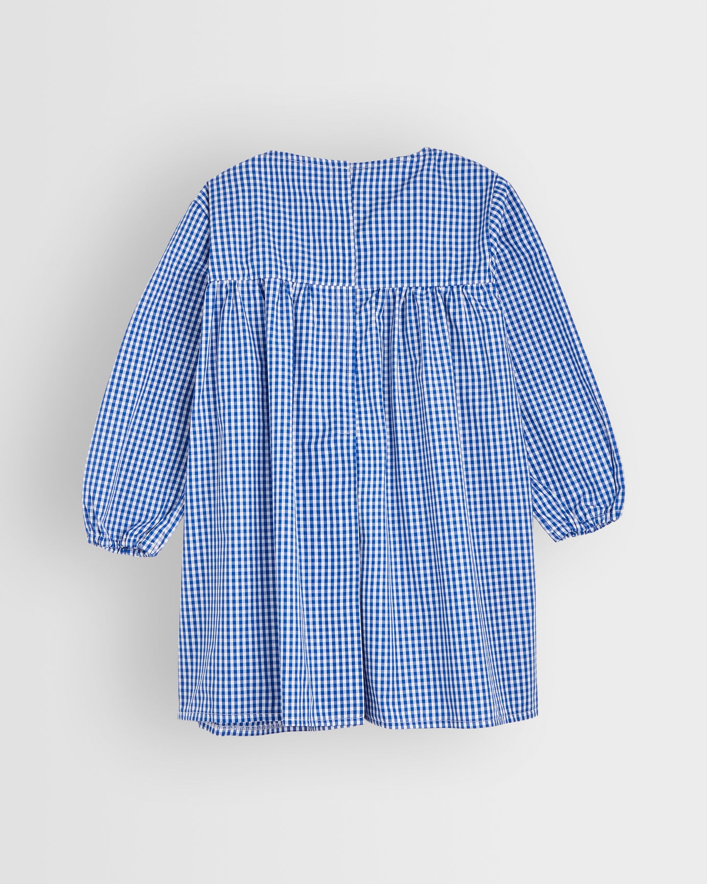 Blue-White Checked Dinner Overall