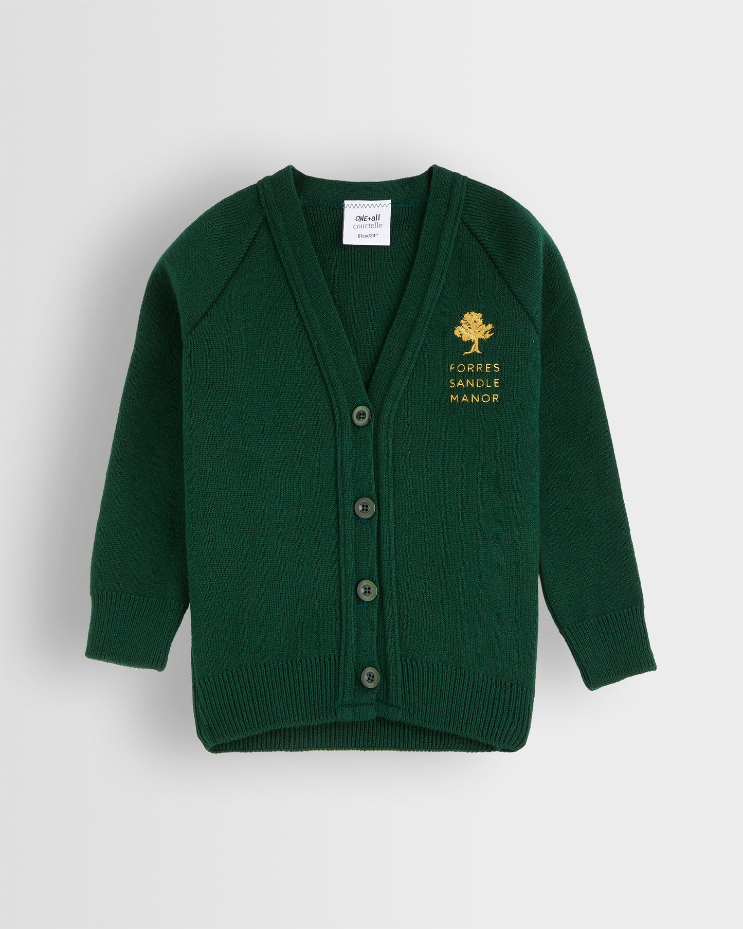 Girls Green Cardigan