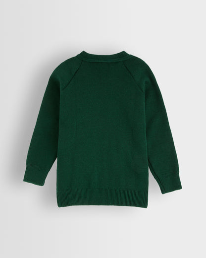 Girls Green Cardigan