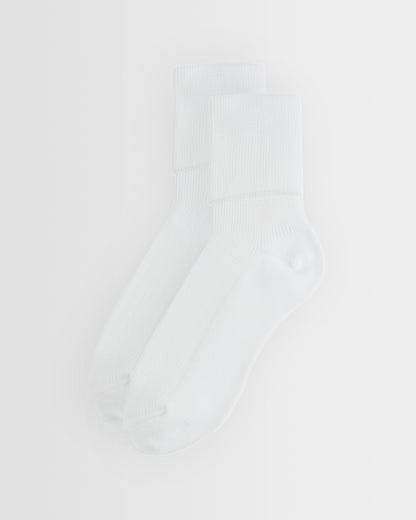 Girls White Ankle Socks