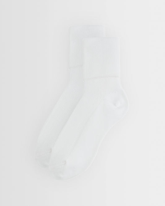 Girls White Ankle Socks