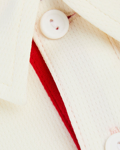 Unisex White Cricket Shirt