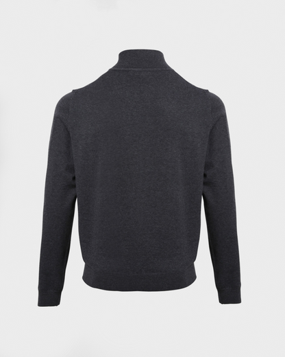 Unisex Charcoal Seniors ¼ Zip Jumper