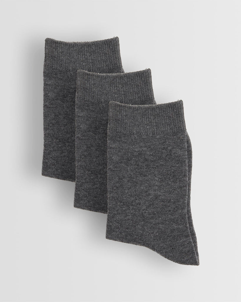 Grey Short Socks- Pack of 3 (Uniform B)