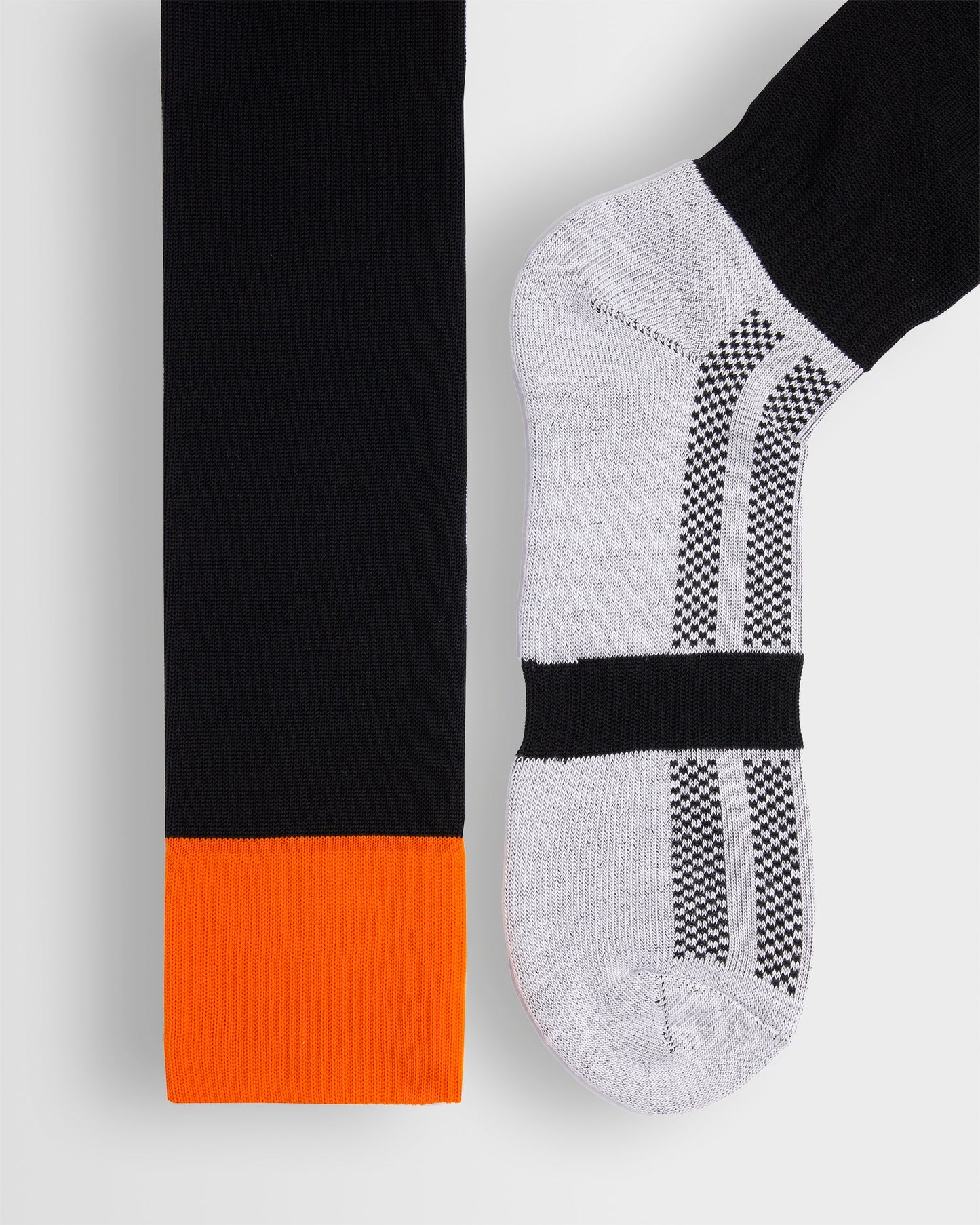 Black/Orange Football Socks