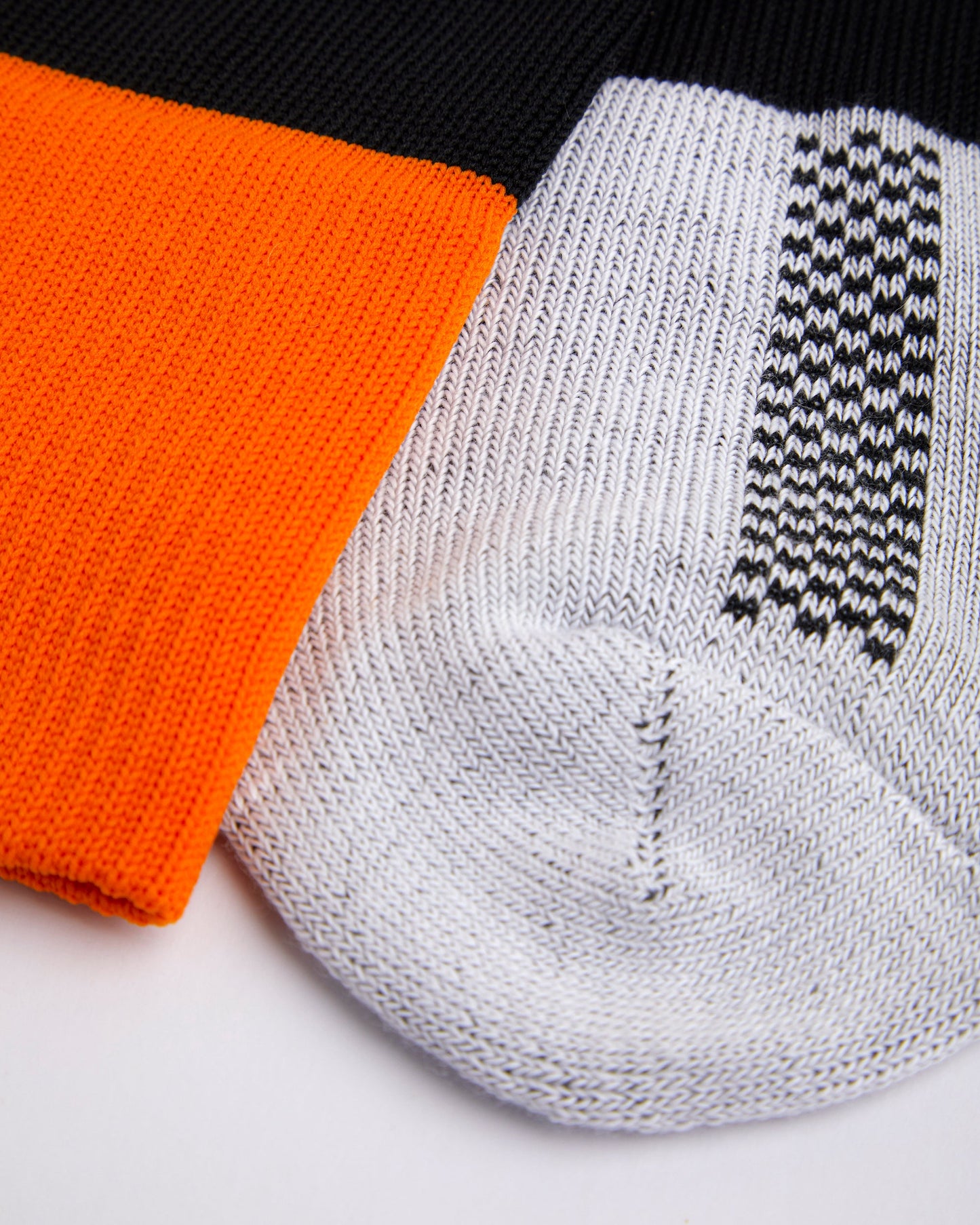 Black/Orange Football Socks
