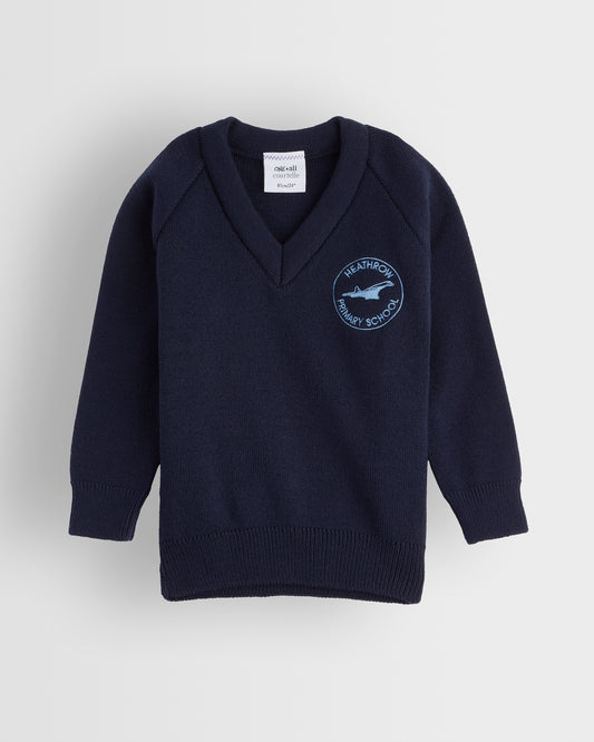 Navy V Neck Pullover