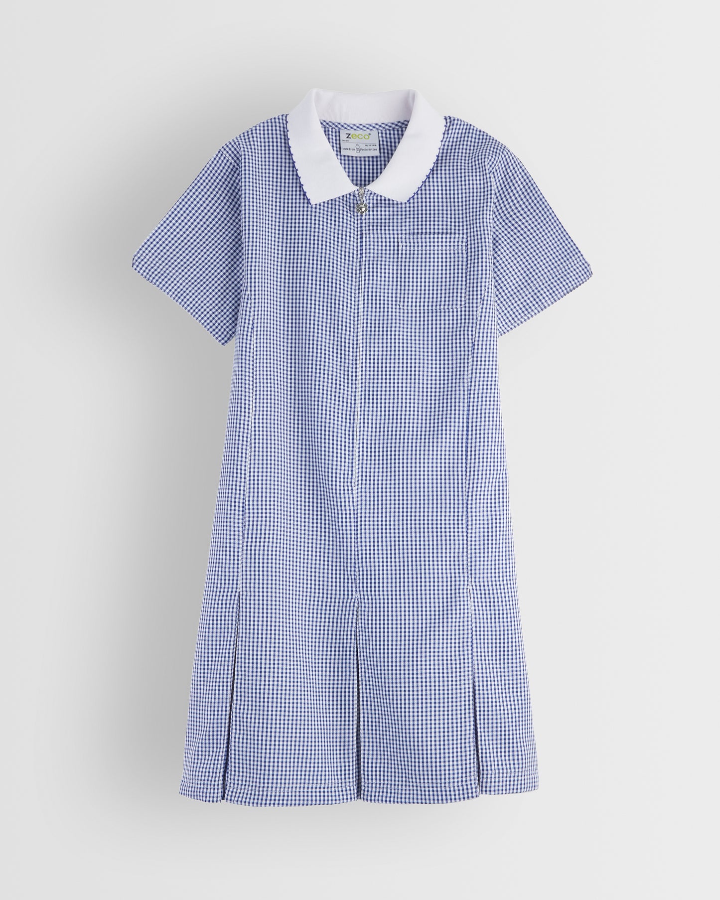 Navy Gingham Summer Dress
