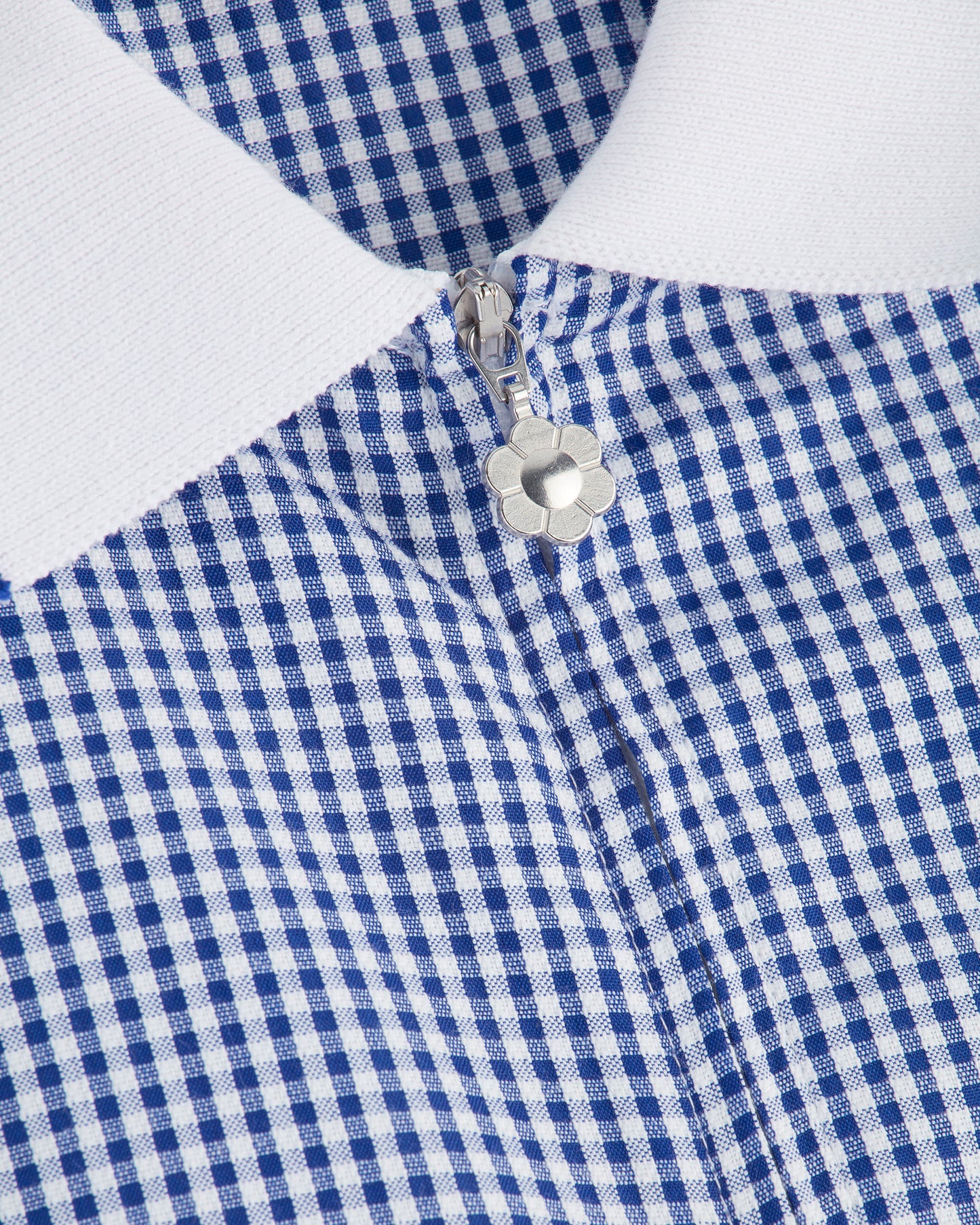 Navy Gingham Summer Dress