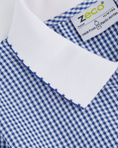 Navy Gingham Summer Dress