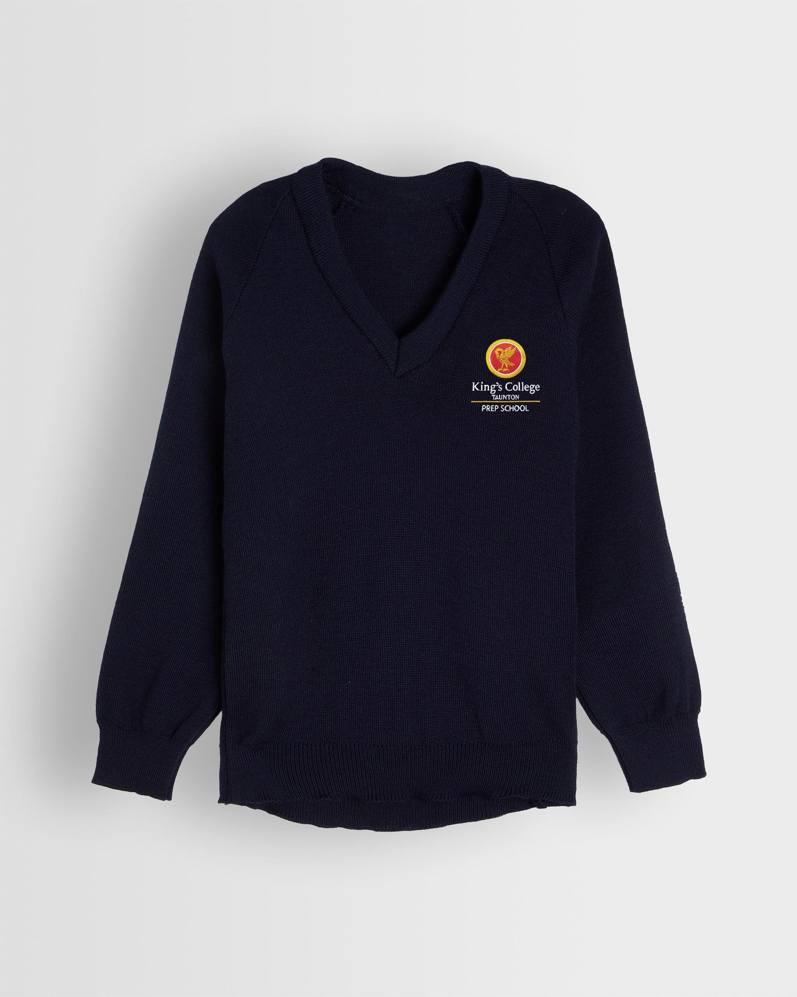 Navy V Neck Sweater New Logo Direct Clothing