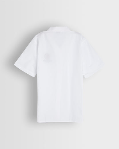 White Short Sleeve Summer Blouse- New Logo (Uniform A)