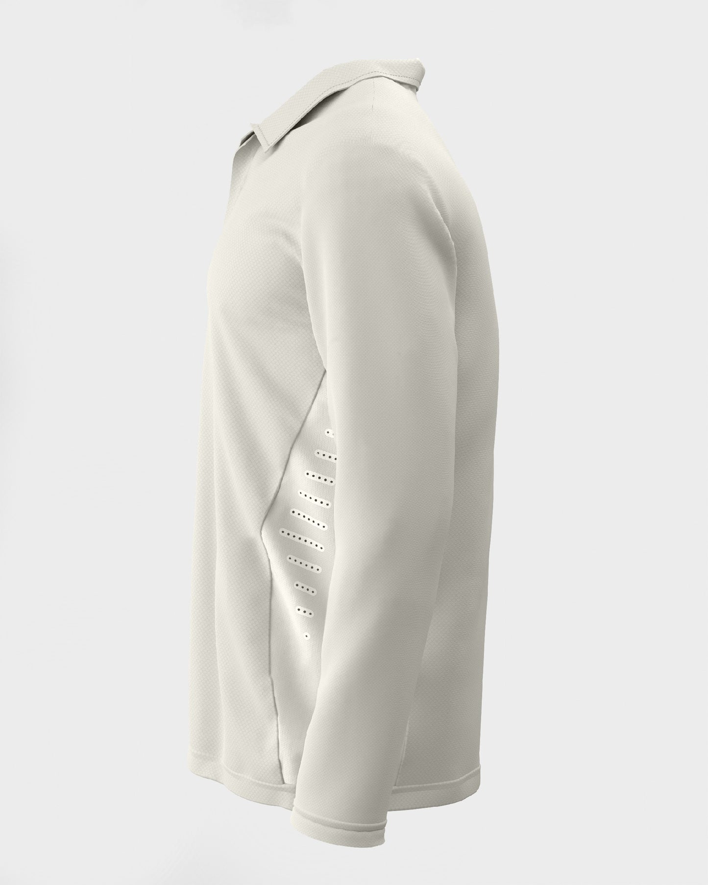 Unisex Cream Long Sleeve Cricket Shirt