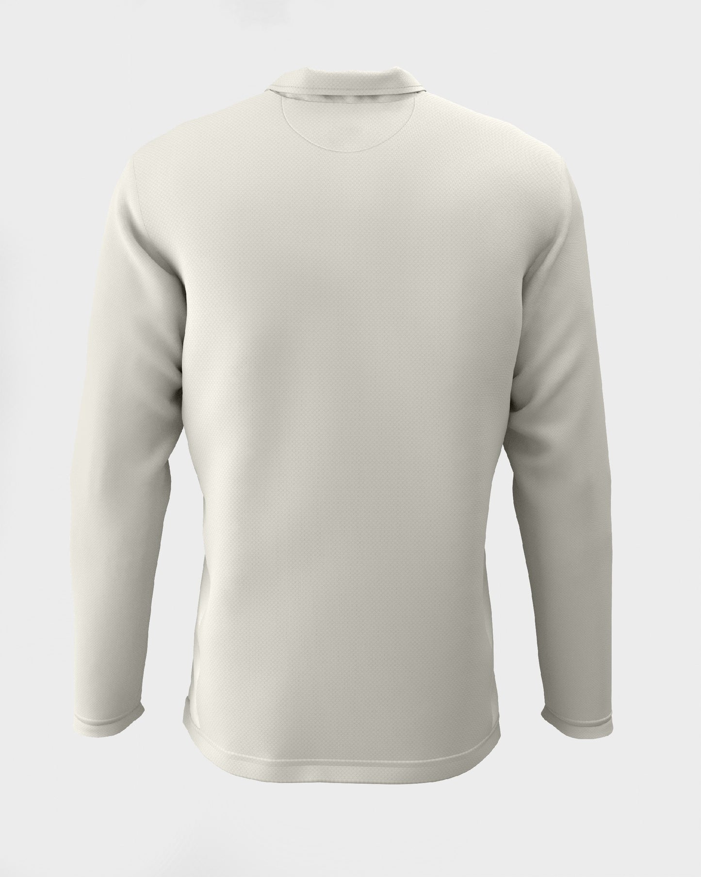 Unisex Cream Long Sleeve Cricket Shirt