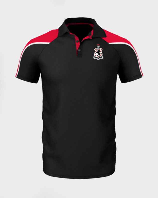 Boys Black-Red Polo Shirt
