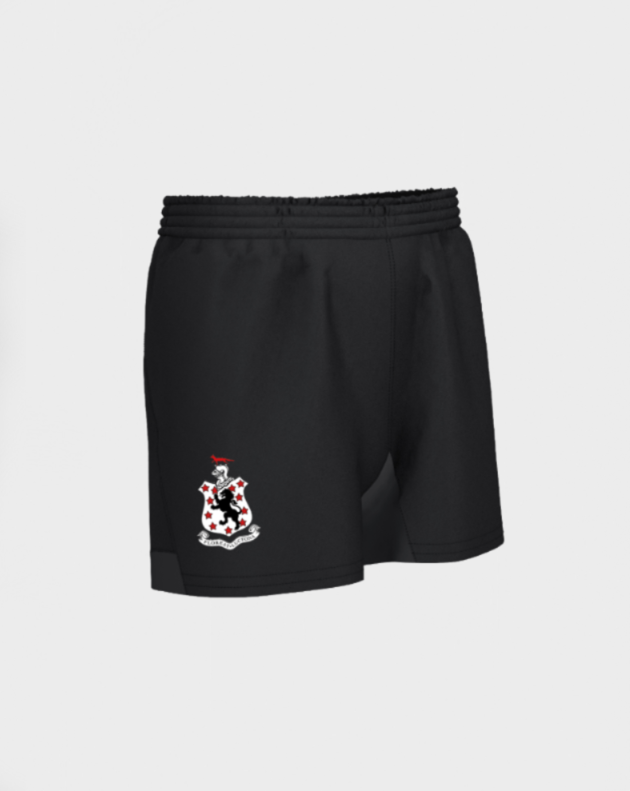 Boys Black Rugby Shorts (New Style)