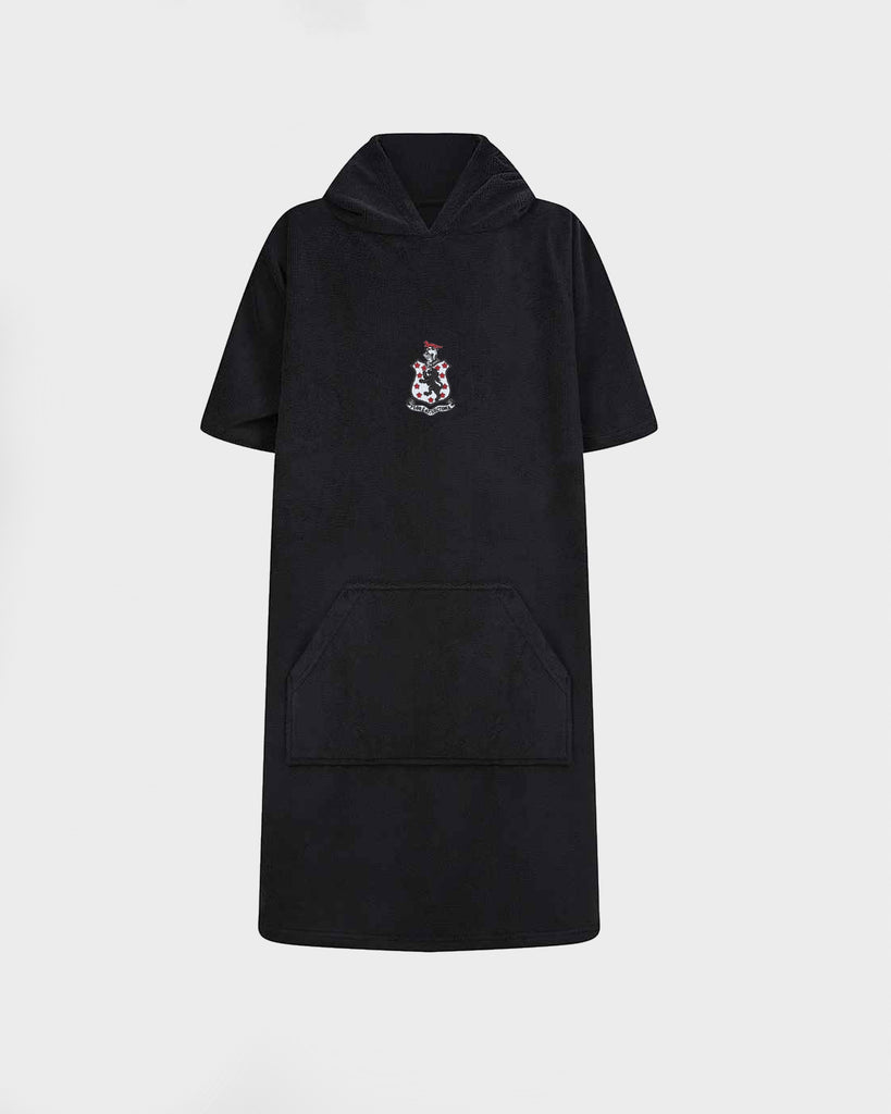 LUN Black Swimming Towel Robe Front