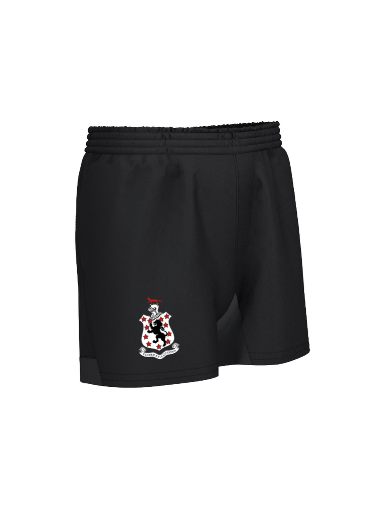 Boys Black Rugby Shorts (New Style)