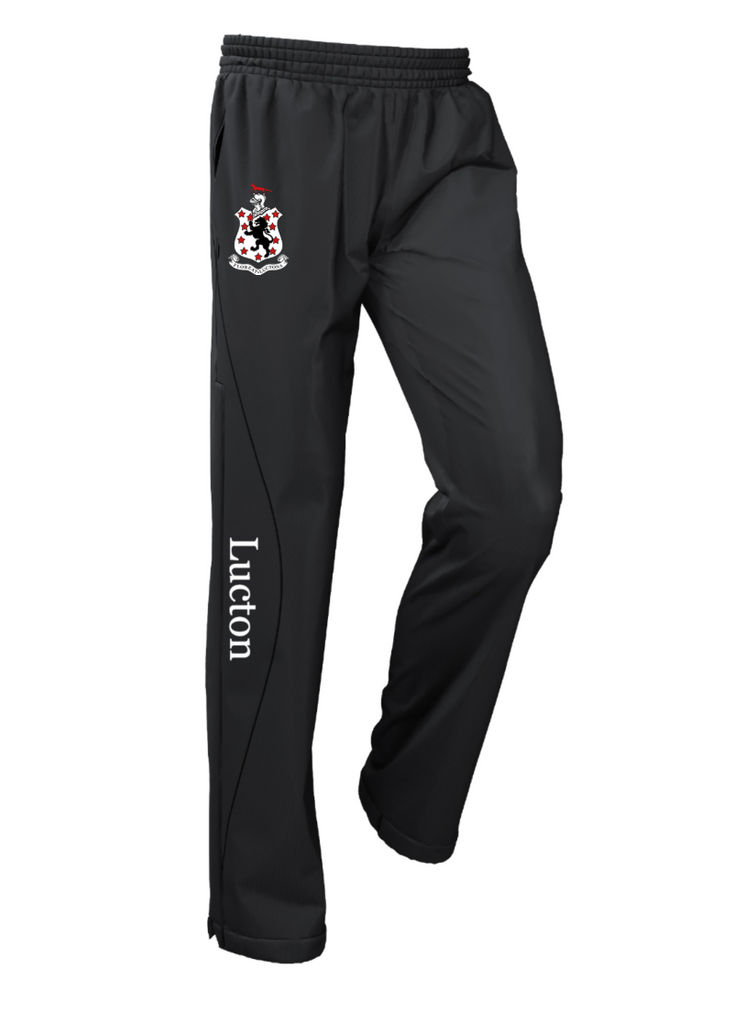 Unisex Black Showerproof Tracksuit Pants (New Style)