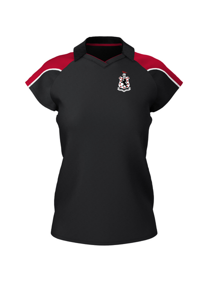 Girls Black/Red Polo Shirt