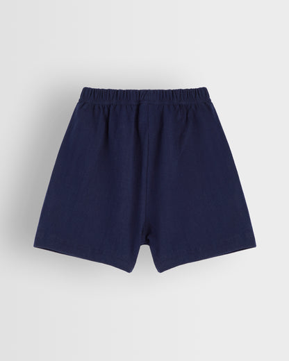Navy PE-Gym Shorts with Logo