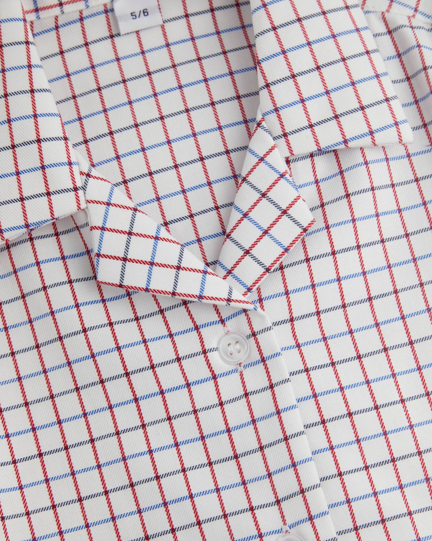 Tattersall Checked Long Sleeved Fitted Blouse