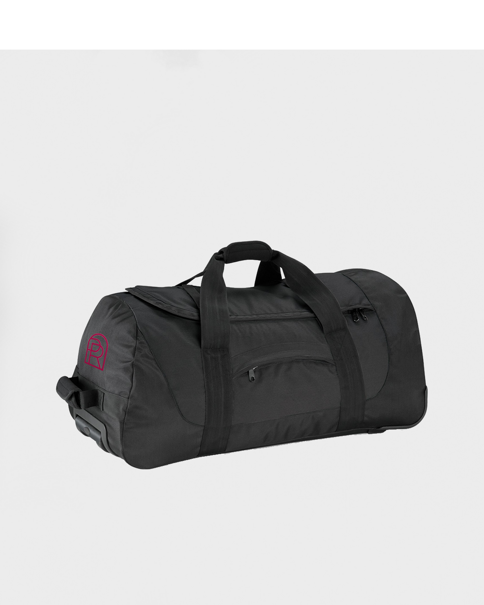 POR Black Wheeled Boarding Holdall Front