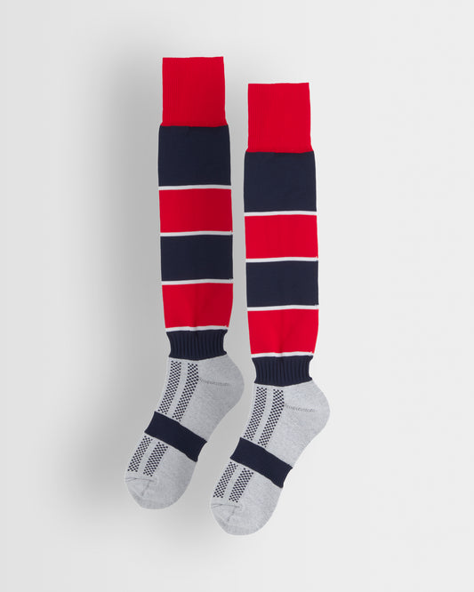 Unisex Navy/Red Match Socks