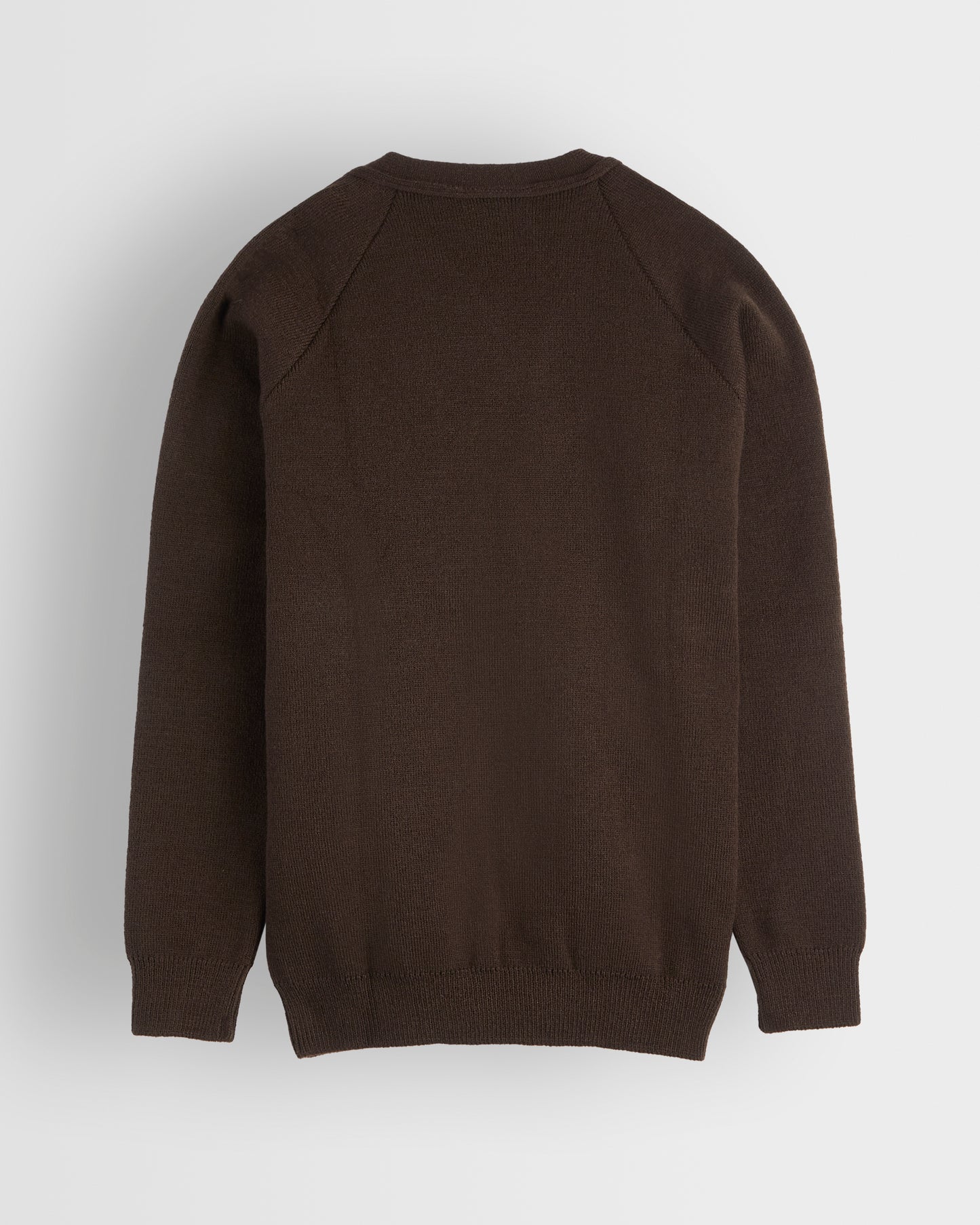 Brown Cardigan with Amber Trim