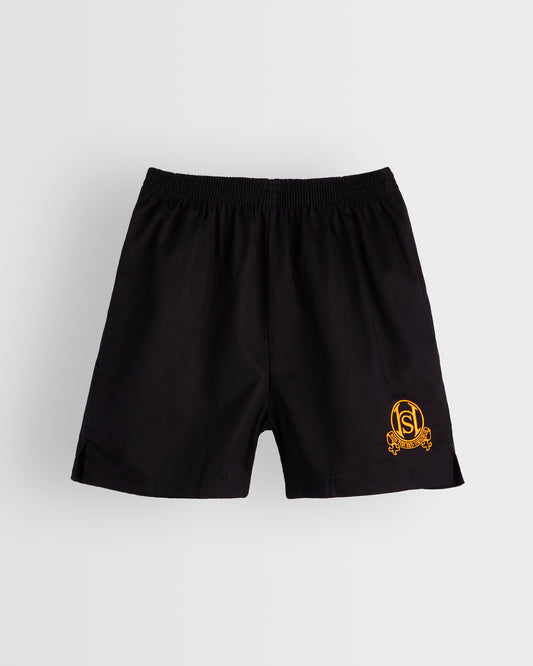 Boys Black Rugby Shorts