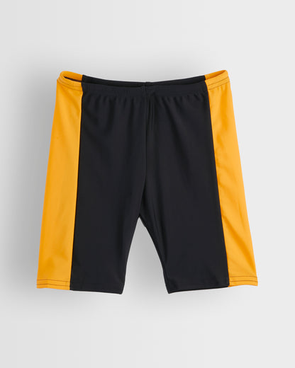 Black-Gold Swim Shorts