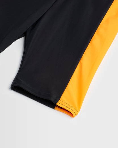 Black-Gold Swim Shorts