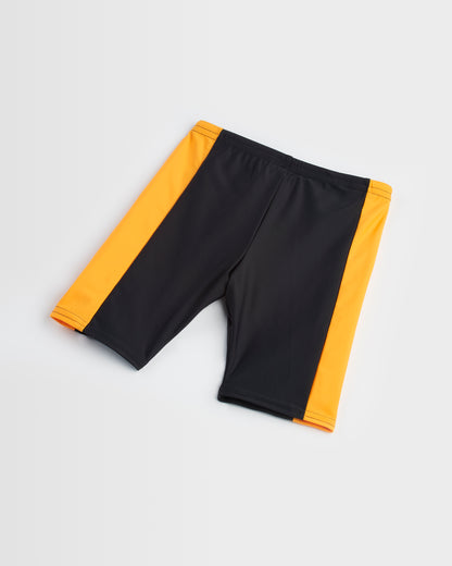 Black-Gold Swim Shorts