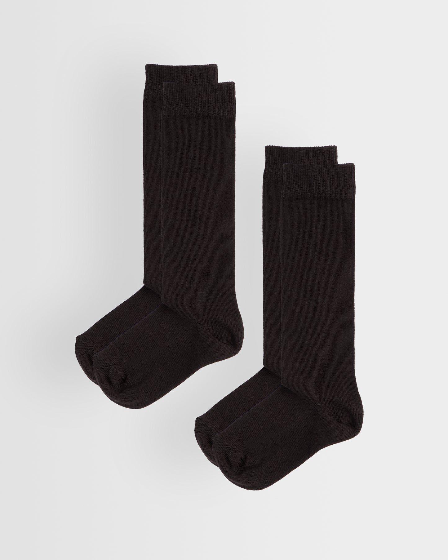 Brown Knee High Socks Twin Pack