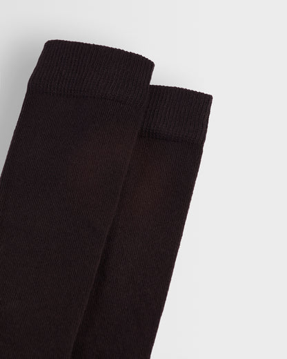 Brown Knee High Socks Twin Pack