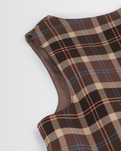 Brown Tartan Tunic
