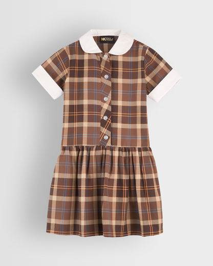 Brown Tartan Summer Dress