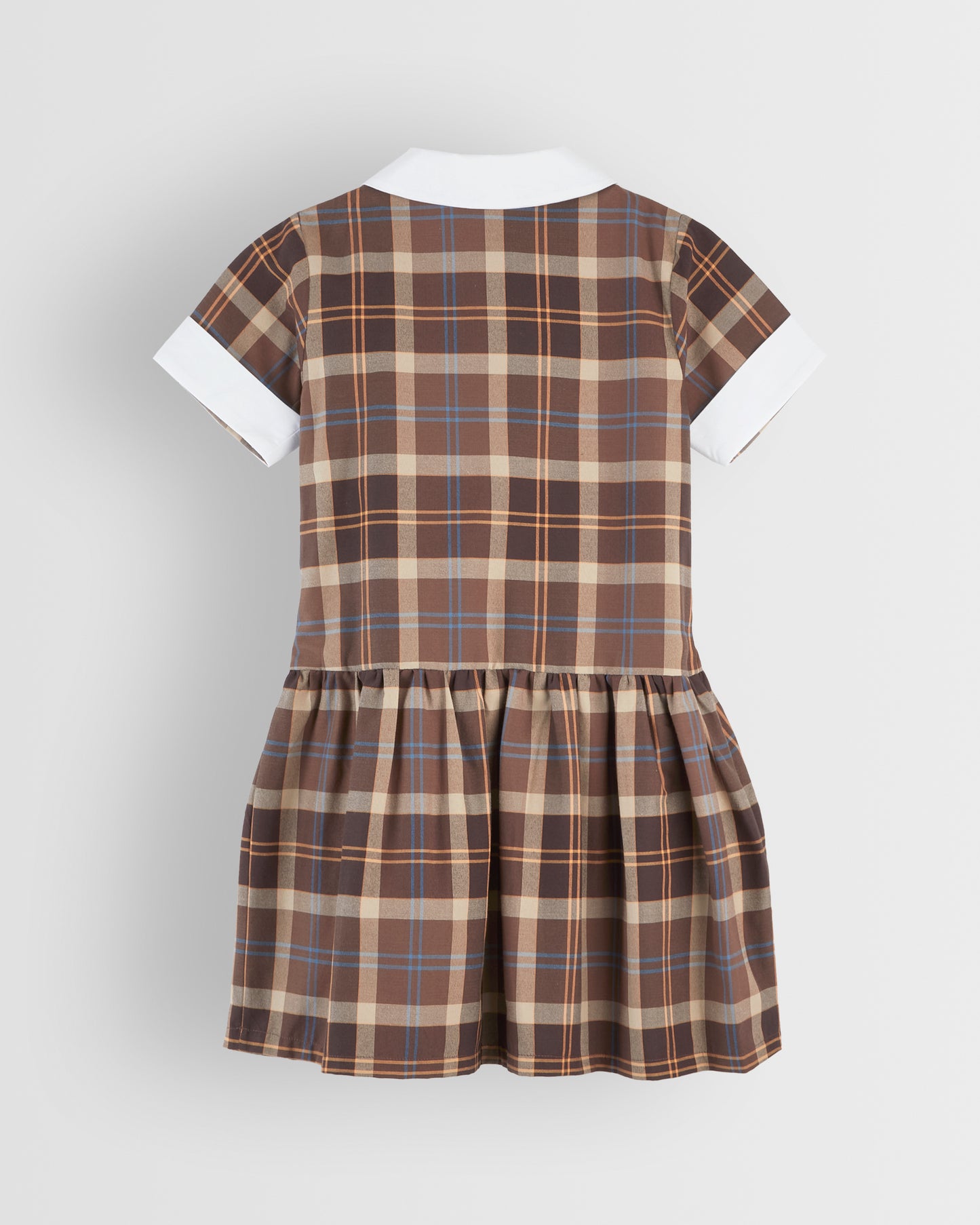 Brown Tartan Summer Dress