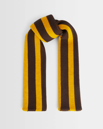 Brown and Gold School Scarf