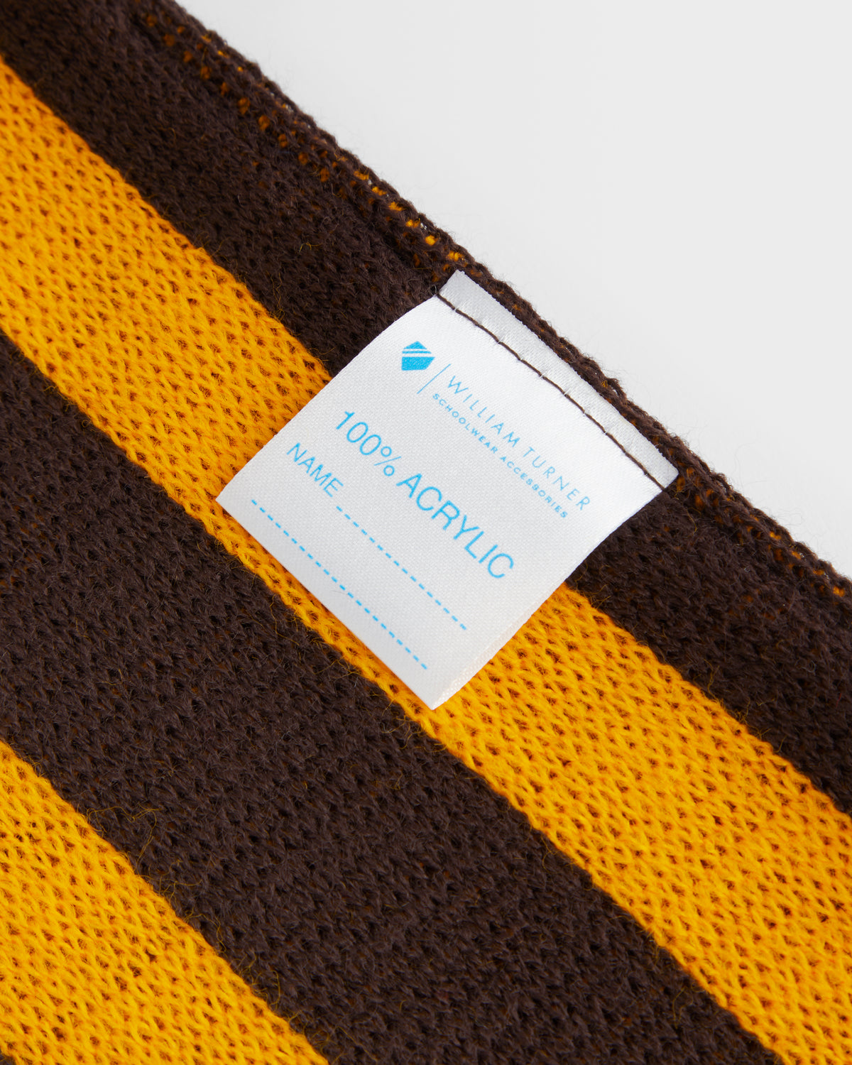 Brown and Gold School Scarf