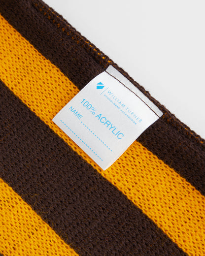 Brown and Gold School Scarf