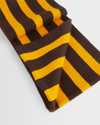 Brown and Gold School Scarf