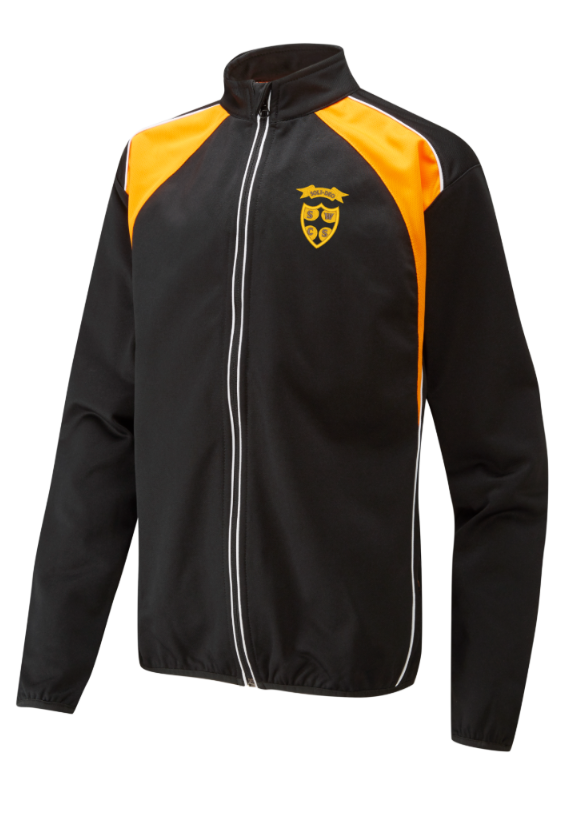 Black/Amber Tracksuit Top