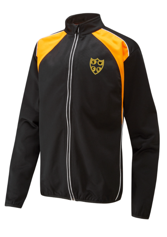 Black/Amber Tracksuit Top