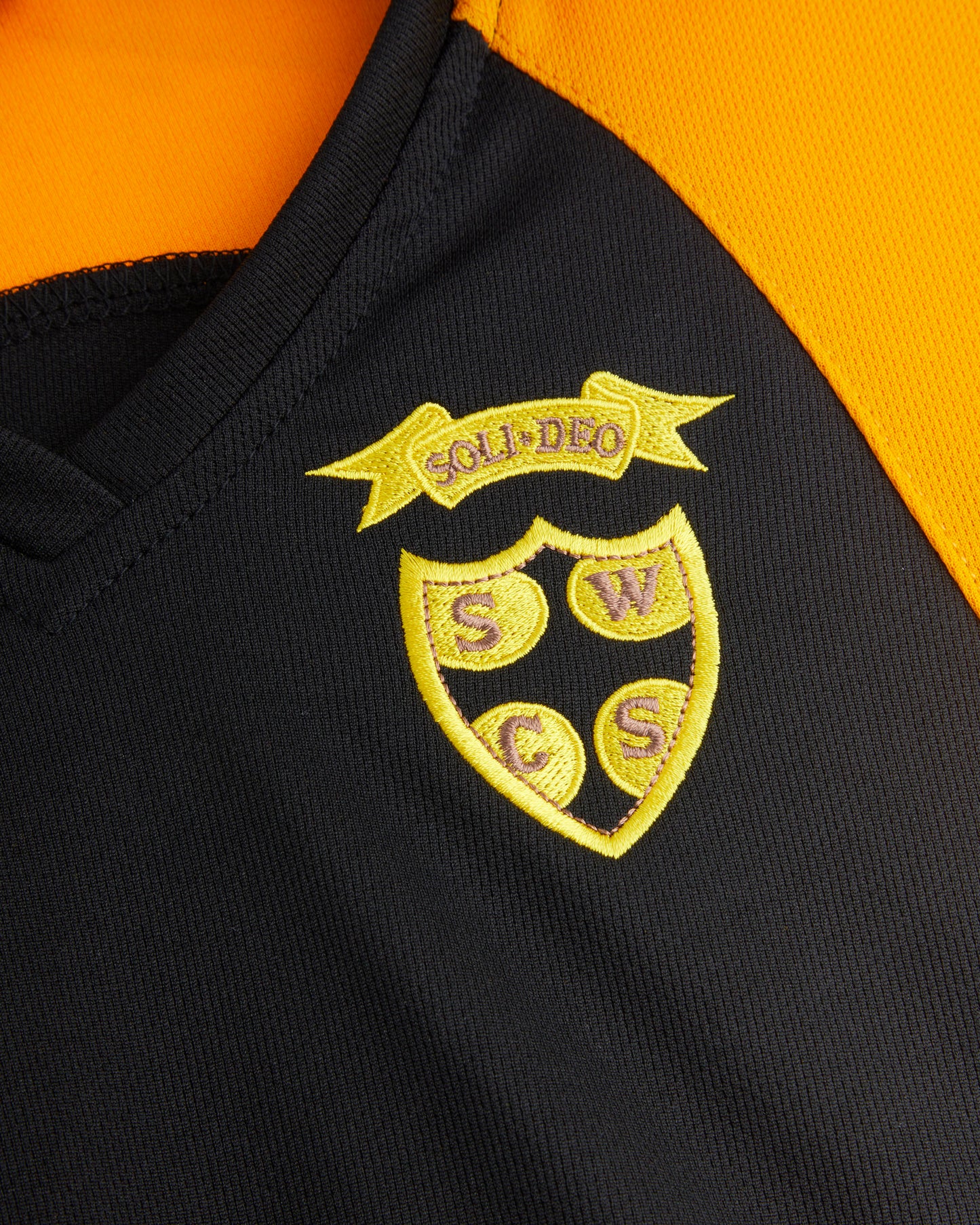 Girls Black/Amber Polo Shirt