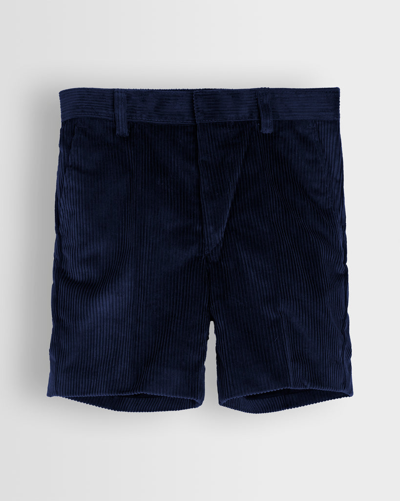 Boys Navy Cord Shorts